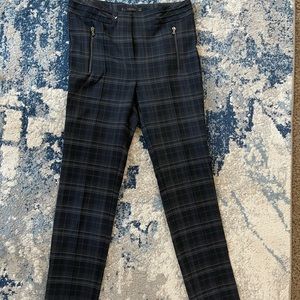 zara basic pants pattern black & gray Size S